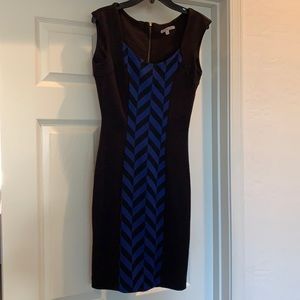 Super cute Charlotte Ruse chevron front color block dress size small